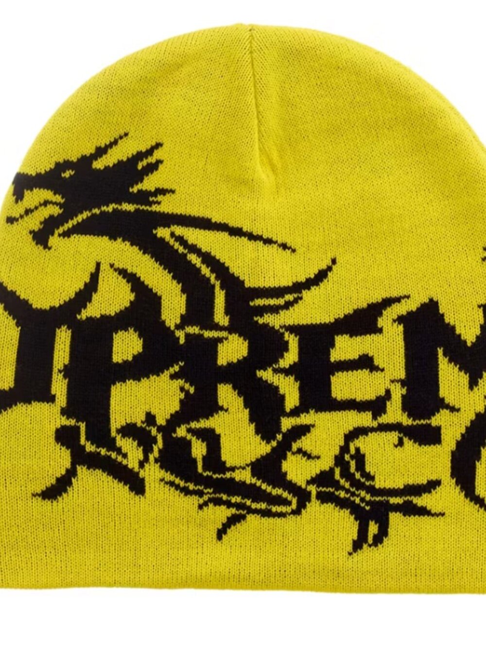 NWT Supreme Dragon Beanie (FW26) - Yellow